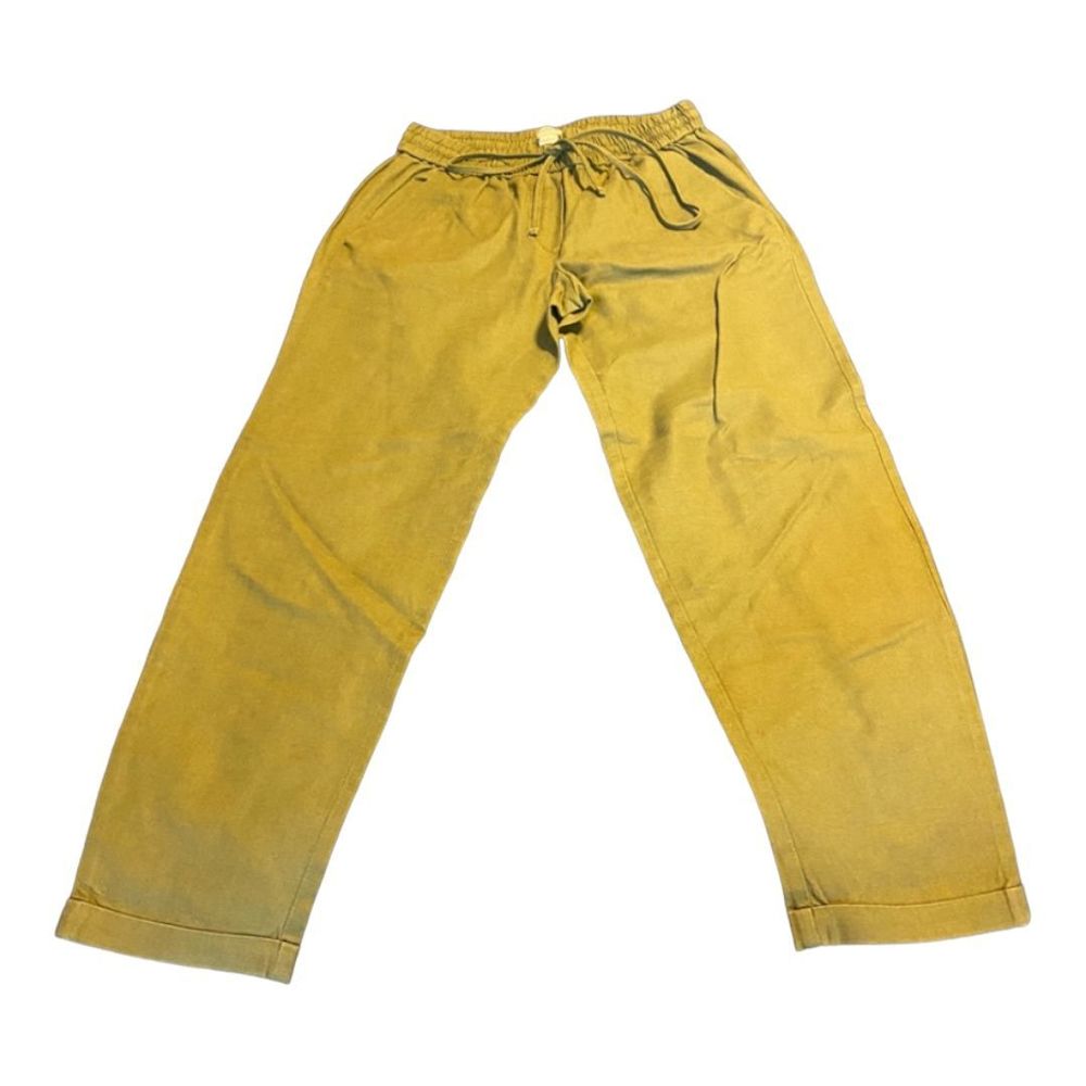 J. Crew Olive Green Linen Pants Size 2